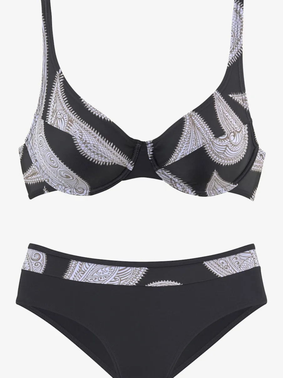 Maillot de bain à armatures avec bretelles réglables et largeurs côtés