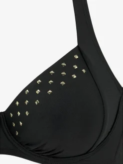 Maillot de bain à armatures avec bretelles réglables et rivets
