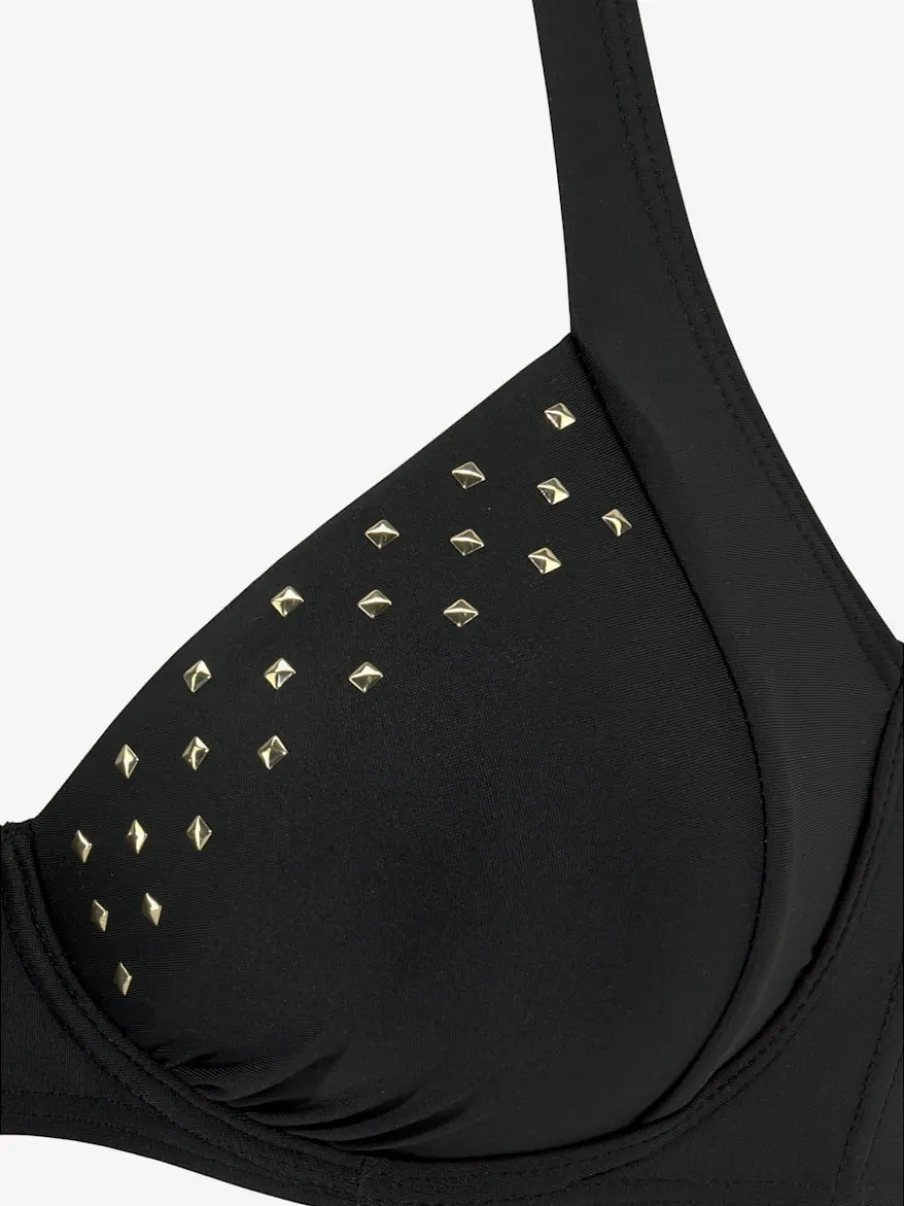 Maillot de bain à armatures avec bretelles réglables et rivets