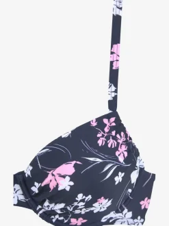 Maillot de bain à armatures avec imprimé floral et bretelles réglables