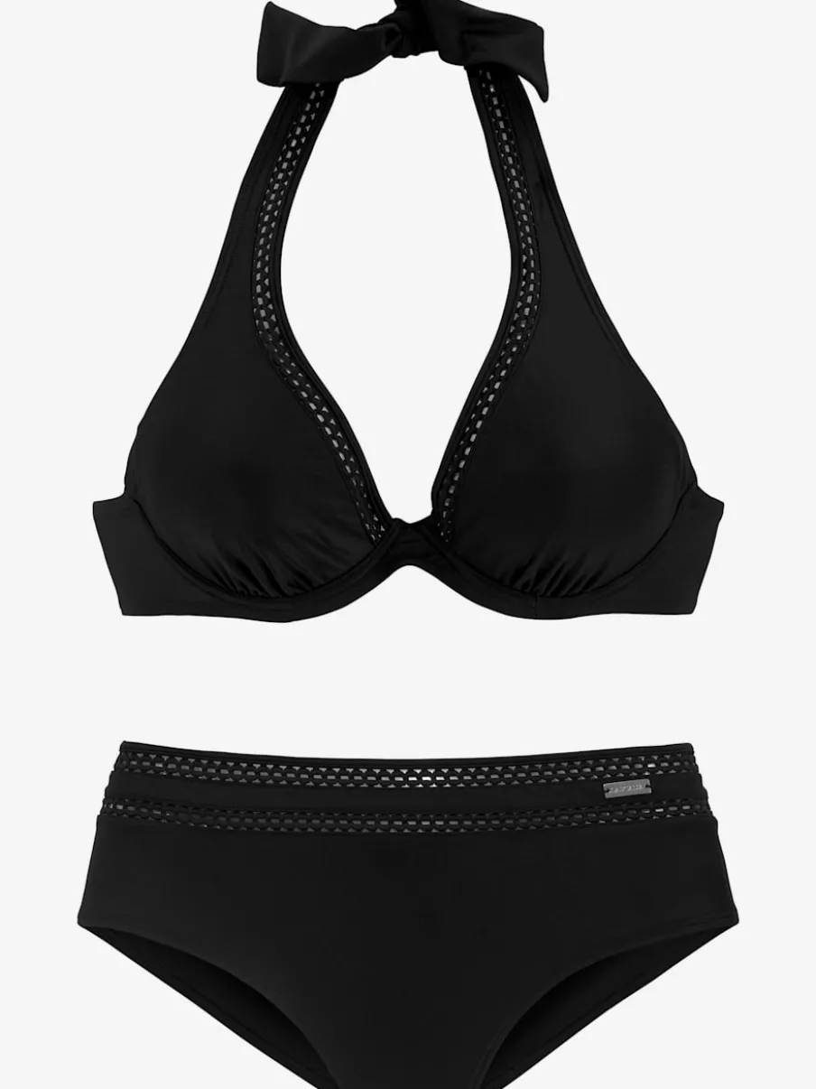 Maillot de bain à armatures avec bordure ajourée élégante