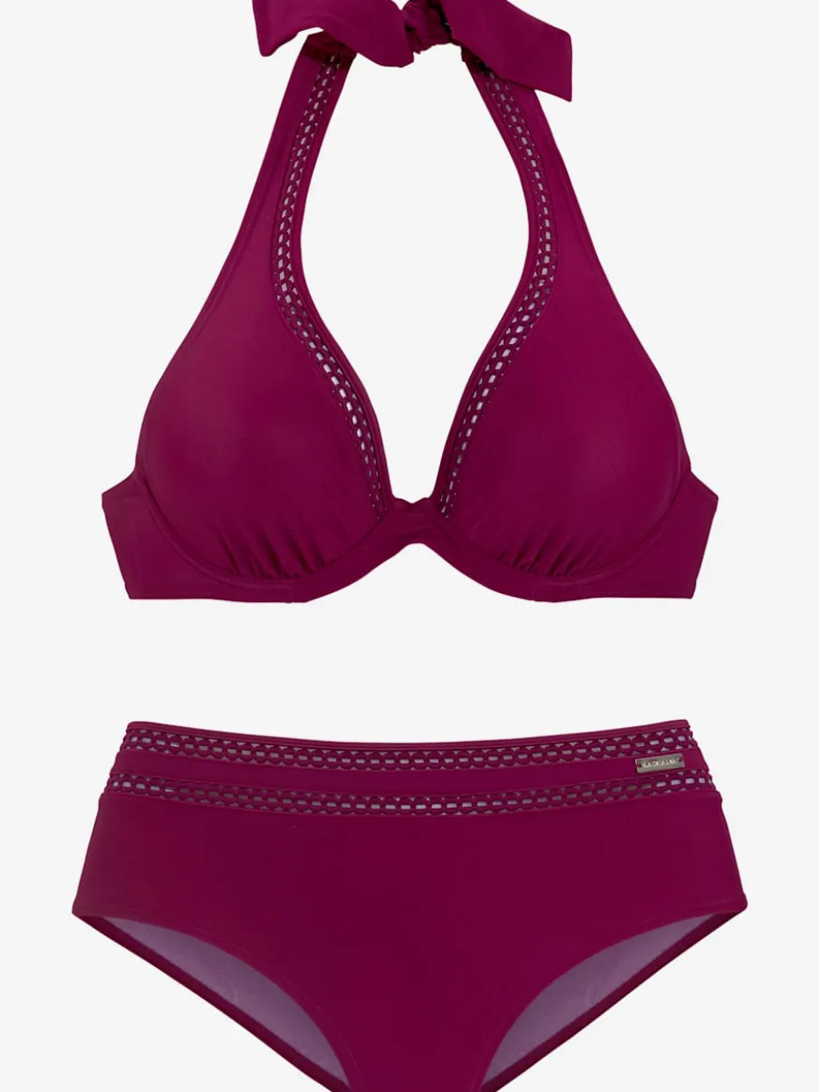 Maillot de bain à armatures avec bordure ajourée élégante