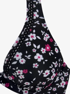 Maillot de bain à armatures avec bordure ajourée et bonnets amovibles