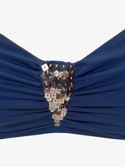 Maillot de bain à armatures avec paillettes et bretelles réglables