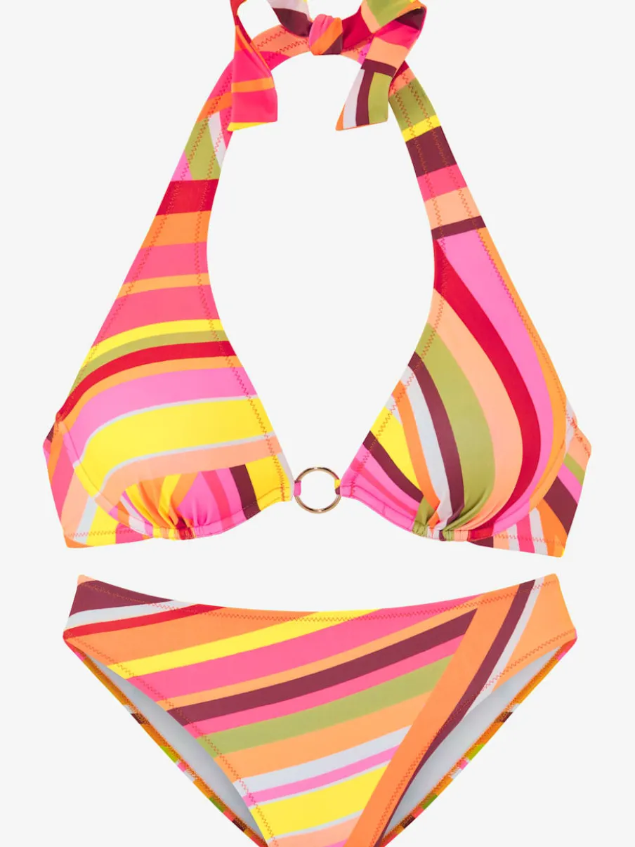 Maillot de bain à armatures avec motif graphique dynamique