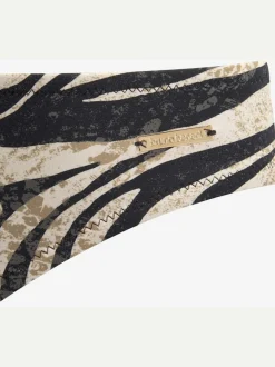 Maillot de bain à armatures avec imprimé animalier décoratif