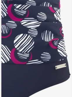 Maillot de bain avec armatures et motifs géométriques en V