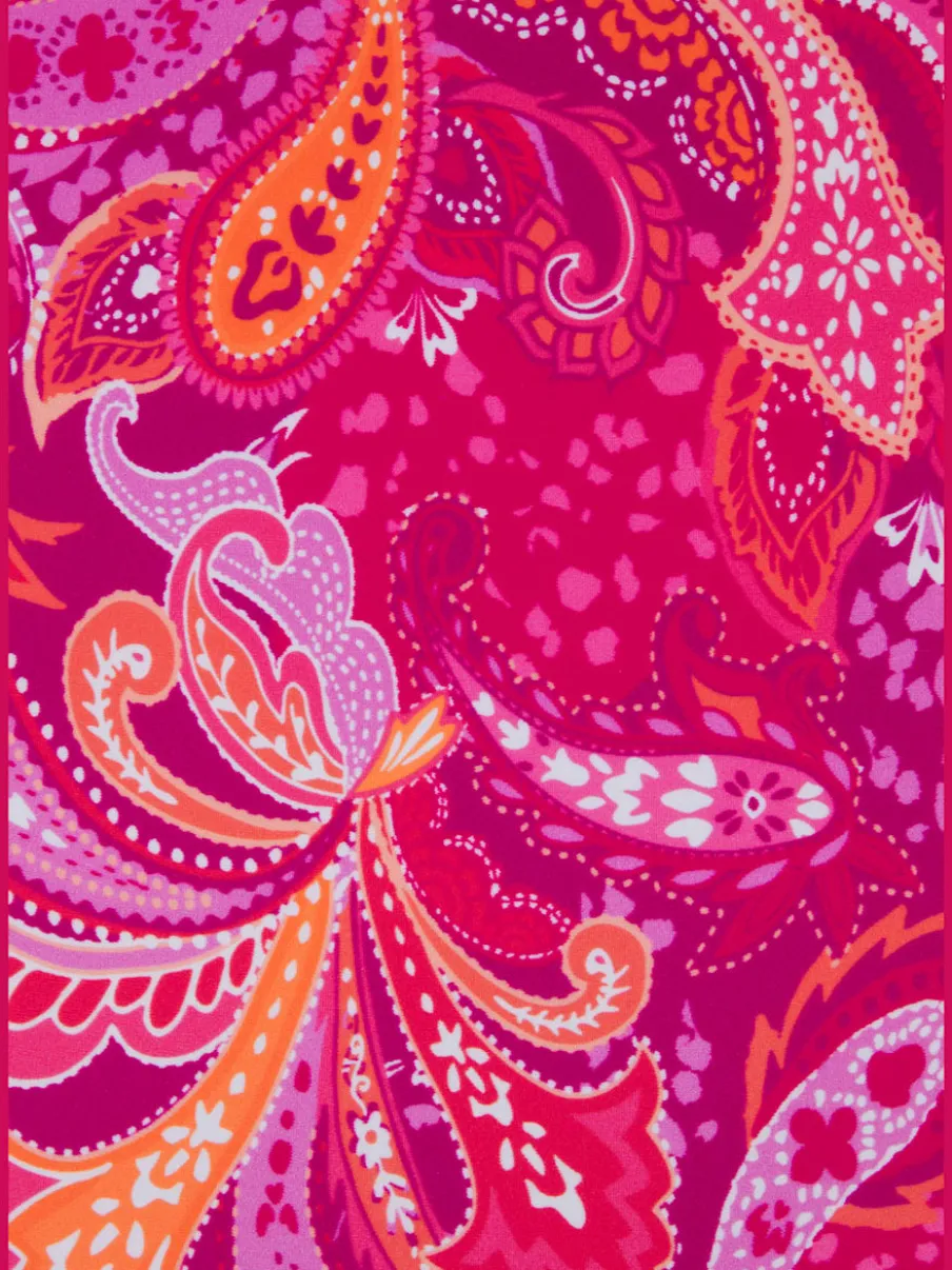 Maillot de bain avec bonnets amovibles et motif paisley