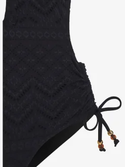 Maillot de bain avec bonnets amovibles et liens réglables