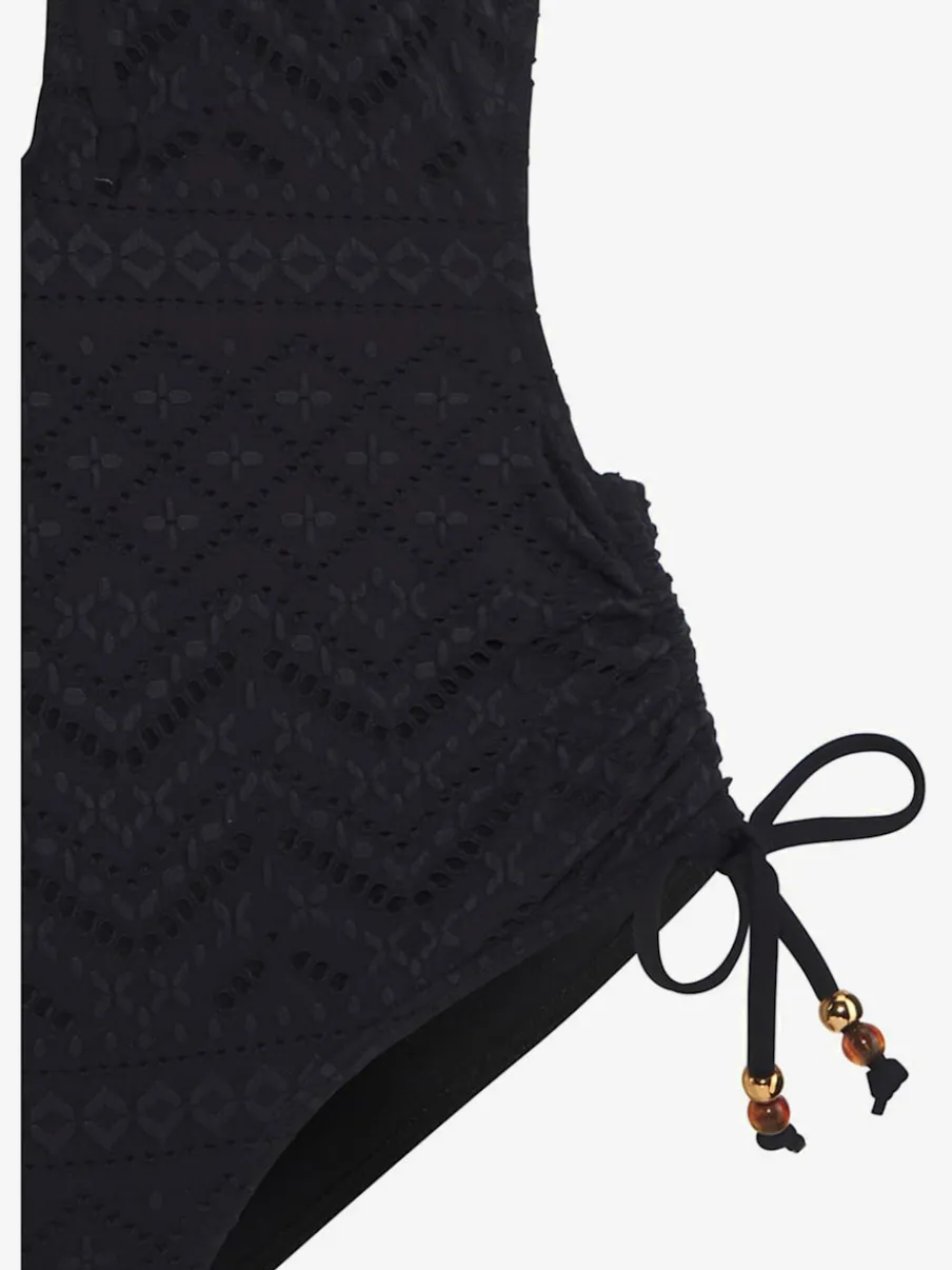 Maillot de bain avec bonnets amovibles et liens réglables