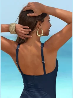 Maillot de bain avec bonnets rembourrés et paillettes