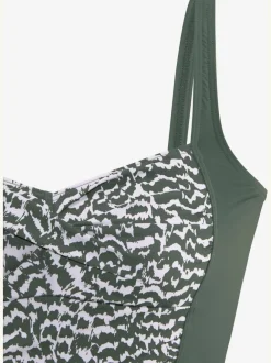 Maillot de bain avec bonnets souples et motif graphique