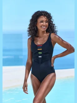 Maillot de bain avec bretelles réglables et bonnets intégrés