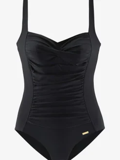 Maillot de bain avec bretelles réglables et fronces raffinées