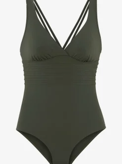 Maillot de bain avec bretelles croisées et bonnets intégrés