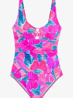 Maillot de bain avec design papillon à fronces latérales et bretelles réglables