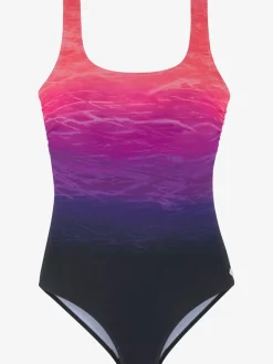 Maillot de bain avec dos croisé et bonnets intégrés