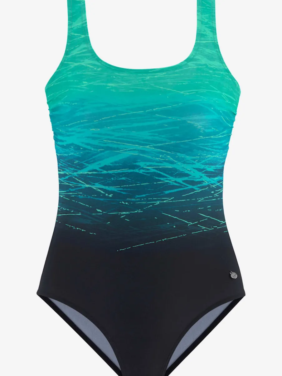 Maillot de bain avec dos croisé et bonnets intégrés