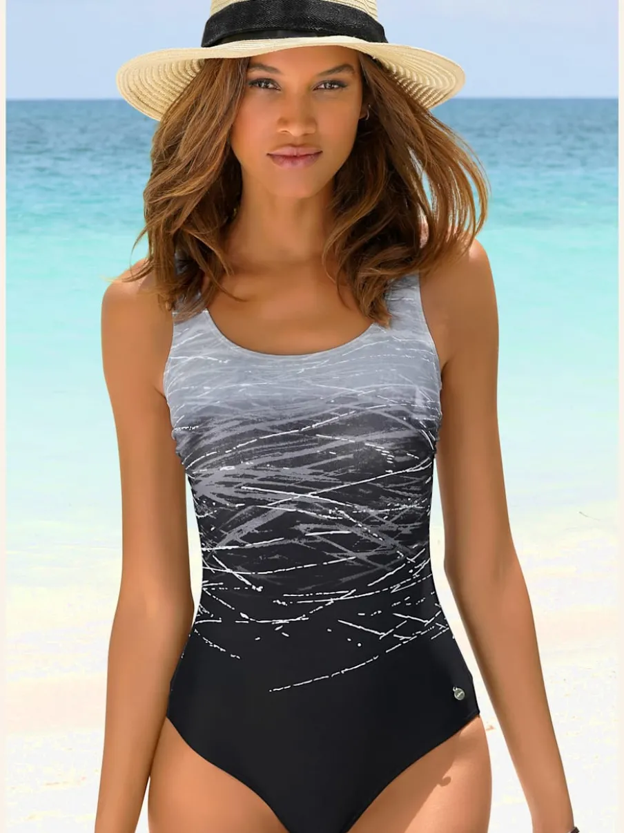 Maillot de bain avec dos croisé et bonnets intégrés