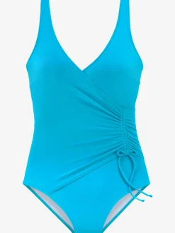 Maillot de bain avec effet cache-cœur et bretelles réglables