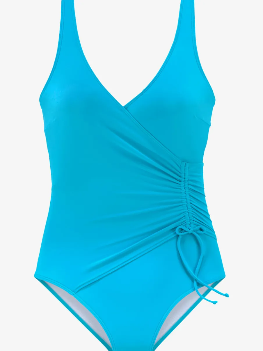 Maillot de bain avec effet cache-cœur et bretelles réglables