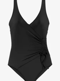 Maillot de bain avec effet cache-cœur et bretelles réglables