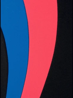 Maillot de bain avec empiècements et bretelles droites