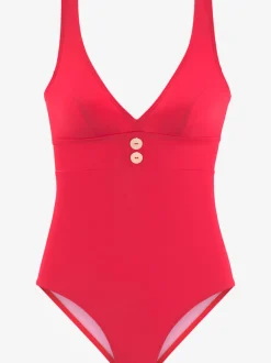 Maillot de bain avec encolure en V et bretelles réglables
