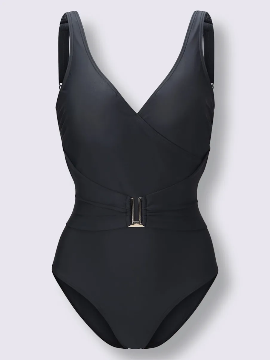 Maillot de bain avec encolure V et bonnets confortables