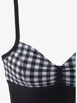 Maillot de bain avec gaine devant et bonnets rembourrés à bretelles réglables