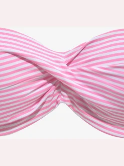 Maillot de bain bandeau à armatures rayé marin confortable