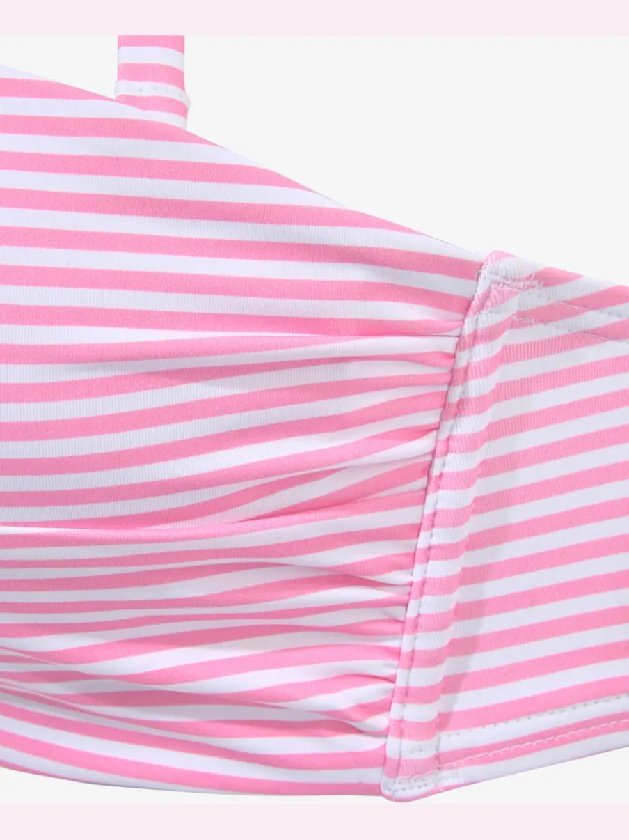 Maillot de bain bandeau à armatures rayé marin confortable