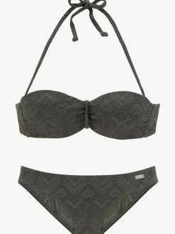 Maillot de bain bandeau à armatures avec bonnets rembourrés et bretelles amovibles