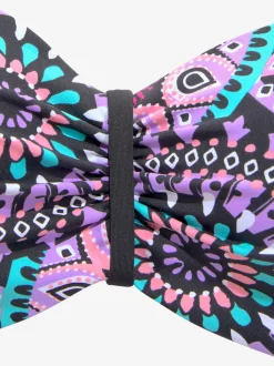 Maillot de bain bandeau à armatures motif kaléidoscope unique