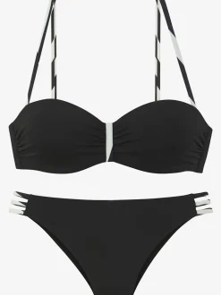 Maillot de bain bandeau avec armatures et bretelles amovibles