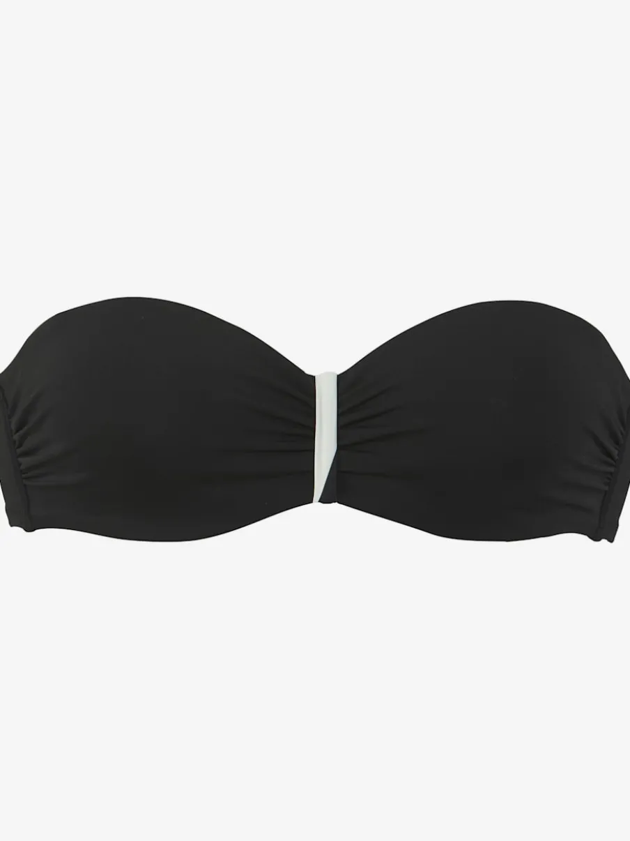 Maillot de bain bandeau avec armatures et bretelles amovibles
