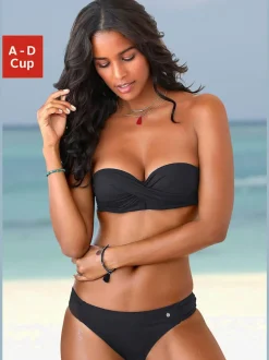 Maillot de bain bandeau avec bonnets amovibles doux