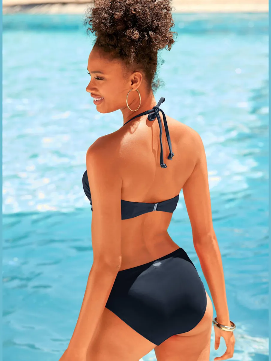 Maillot de bain bandeau rembourré à armatures polyvalent et stylé