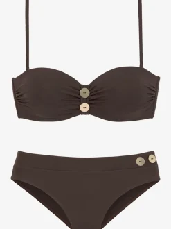 Maillot de bain bandeau rembourré à armatures polyvalent et stylé