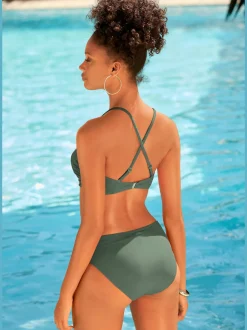 Maillot de bain bandeau rembourré à armatures polyvalent et stylé