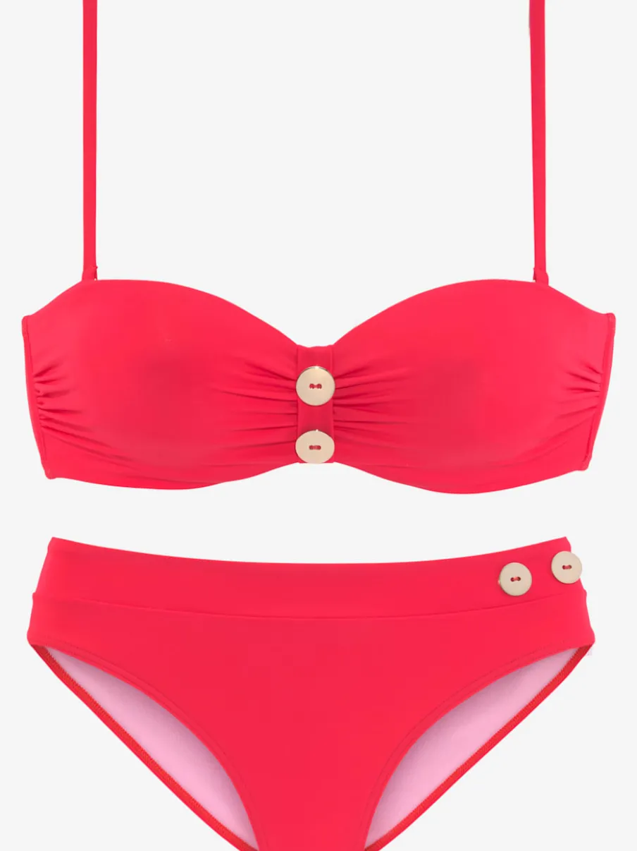 Maillot de bain bandeau rembourré à armatures polyvalent et stylé