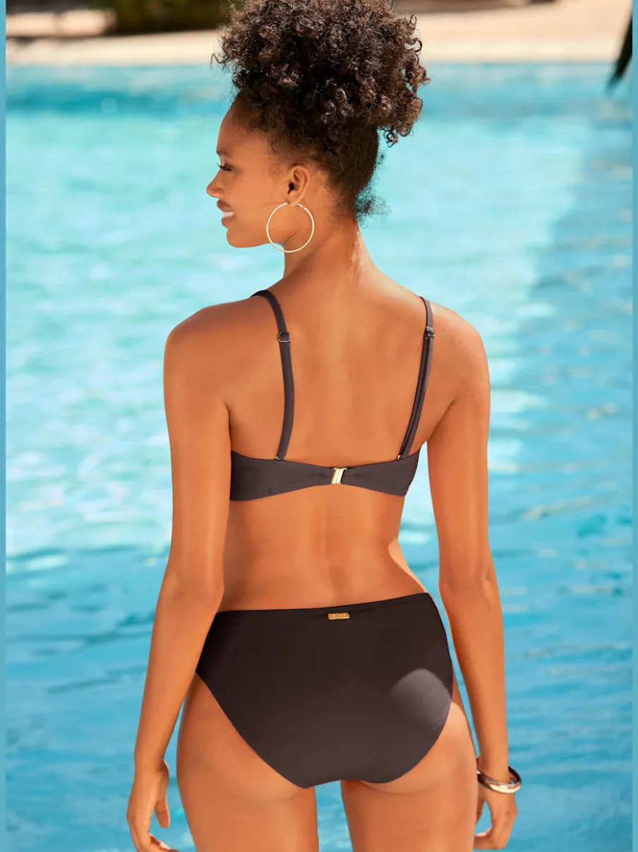 Maillot de bain bandeau rembourré à armatures polyvalent et stylé