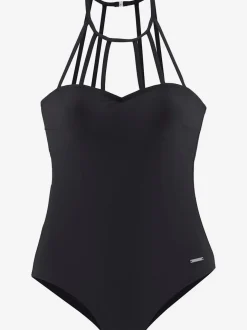 Maillot de bain à bonnets intégrés et bande élastique