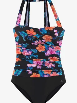 Maillot de bain à bretelles fantaisie et motif floral