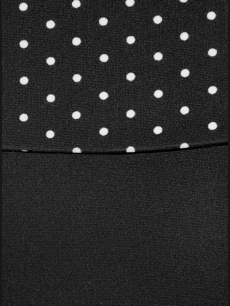 Maillot de bain à bretelles réglables avec motif à pois et gainant