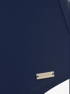 Maillot de bain à bretelles réglables avec gaine devant et éléments décoratifs