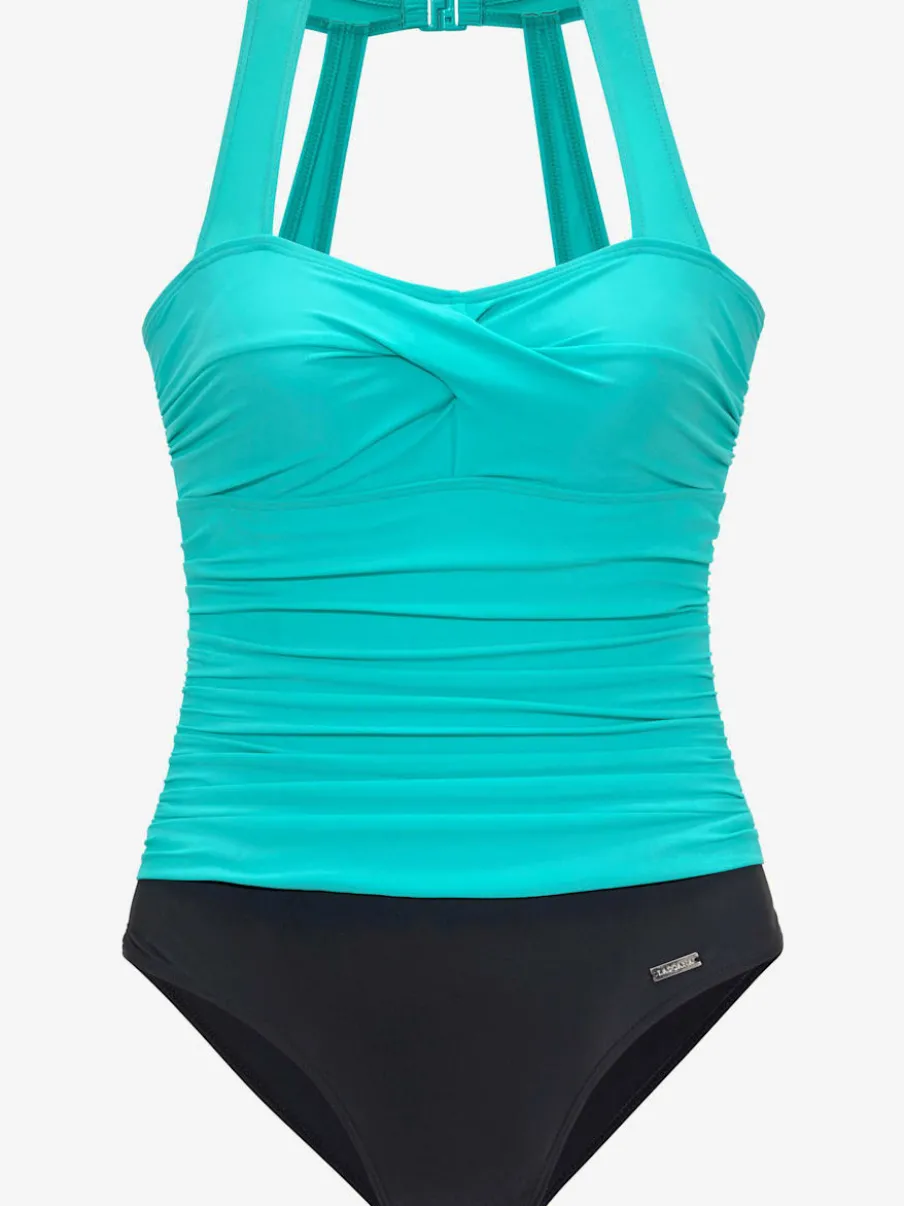 Maillot de bain à col fermé avec bonnets rembourrés