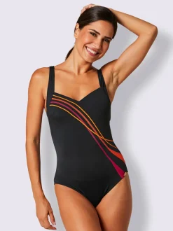 Maillot de bain confortable avec motifs lignes modernes