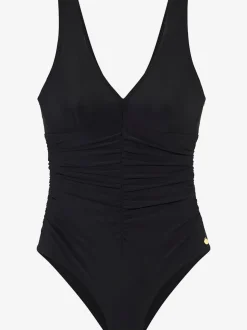 Maillot de bain à décolleté en V avec fronces flatteuses