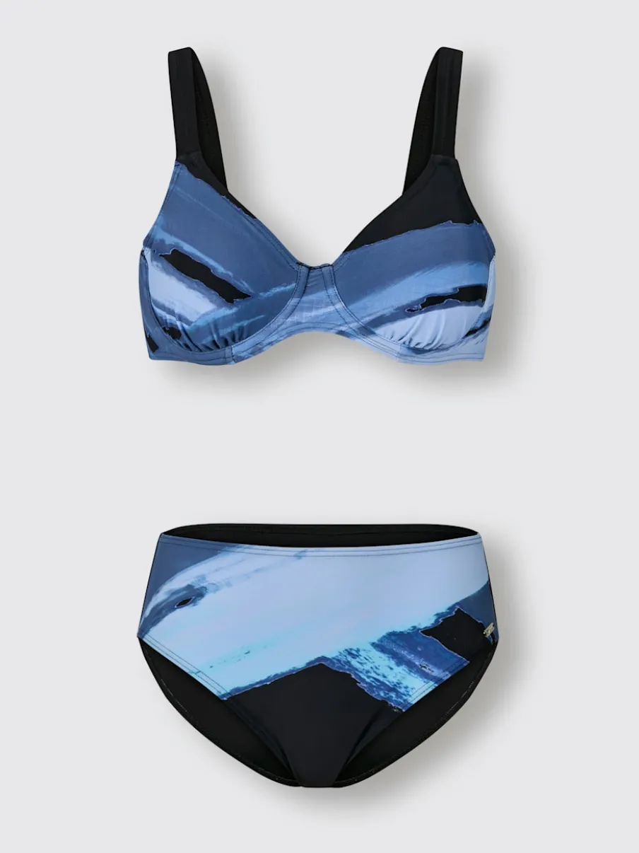 Maillot de bain deux pièces avec armatures et bretelles ajustables